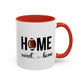 Football Player Home Sweet Home Gift | 11oz | 15oz | White Color Rimmed Mug