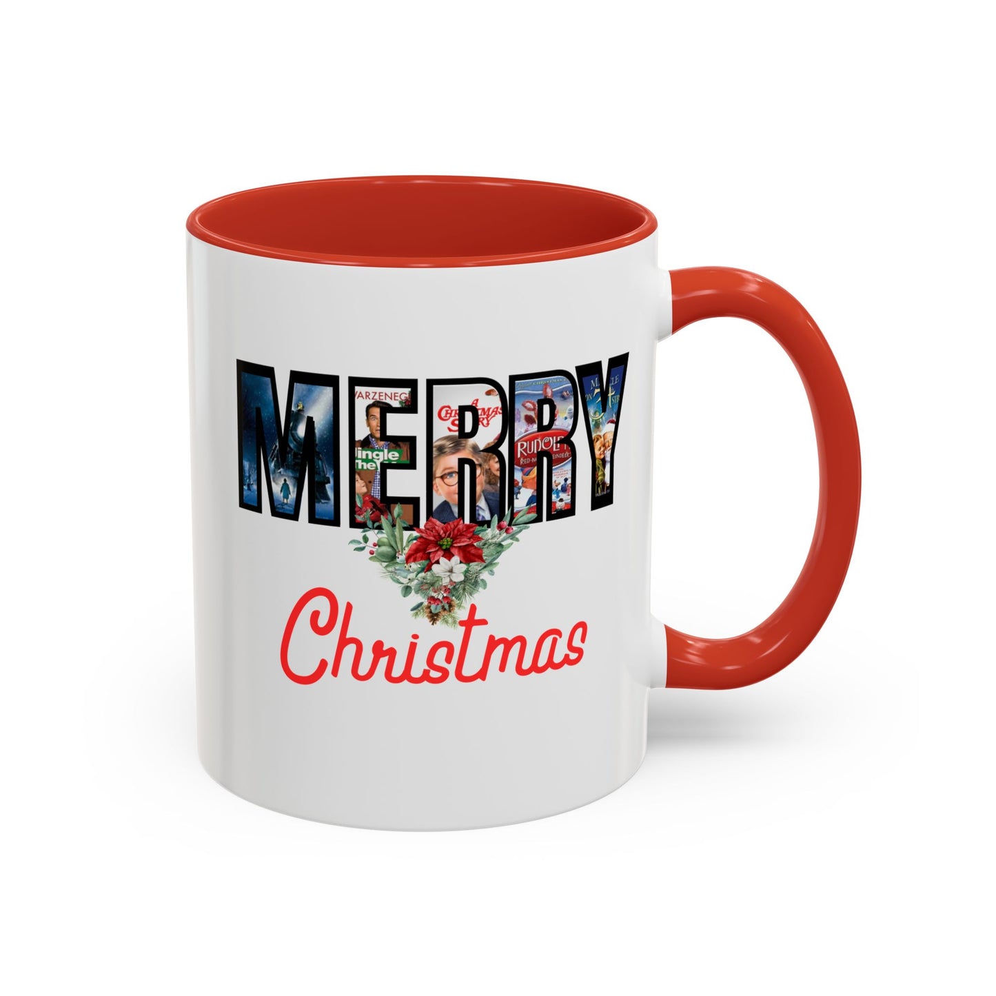 Merry Christmas Home Sweet Home Gift | 11oz | 15oz | White Color Rimmed Mug | Girl Soccer Player