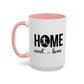 Male Soccer Player Home Sweet Home | Sports | Soccer | Housewarming | 15oz | 11oz White Mug | Color Rimmed