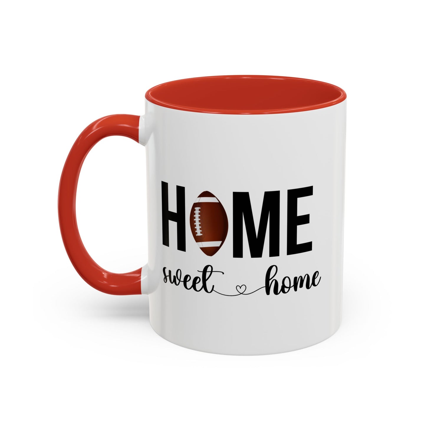 Football Player Home Sweet Home Gift | 11oz | 15oz | White Color Rimmed Mug