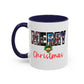 Merry Christmas Home Sweet Home Gift | 11oz | 15oz | White Color Rimmed Mug