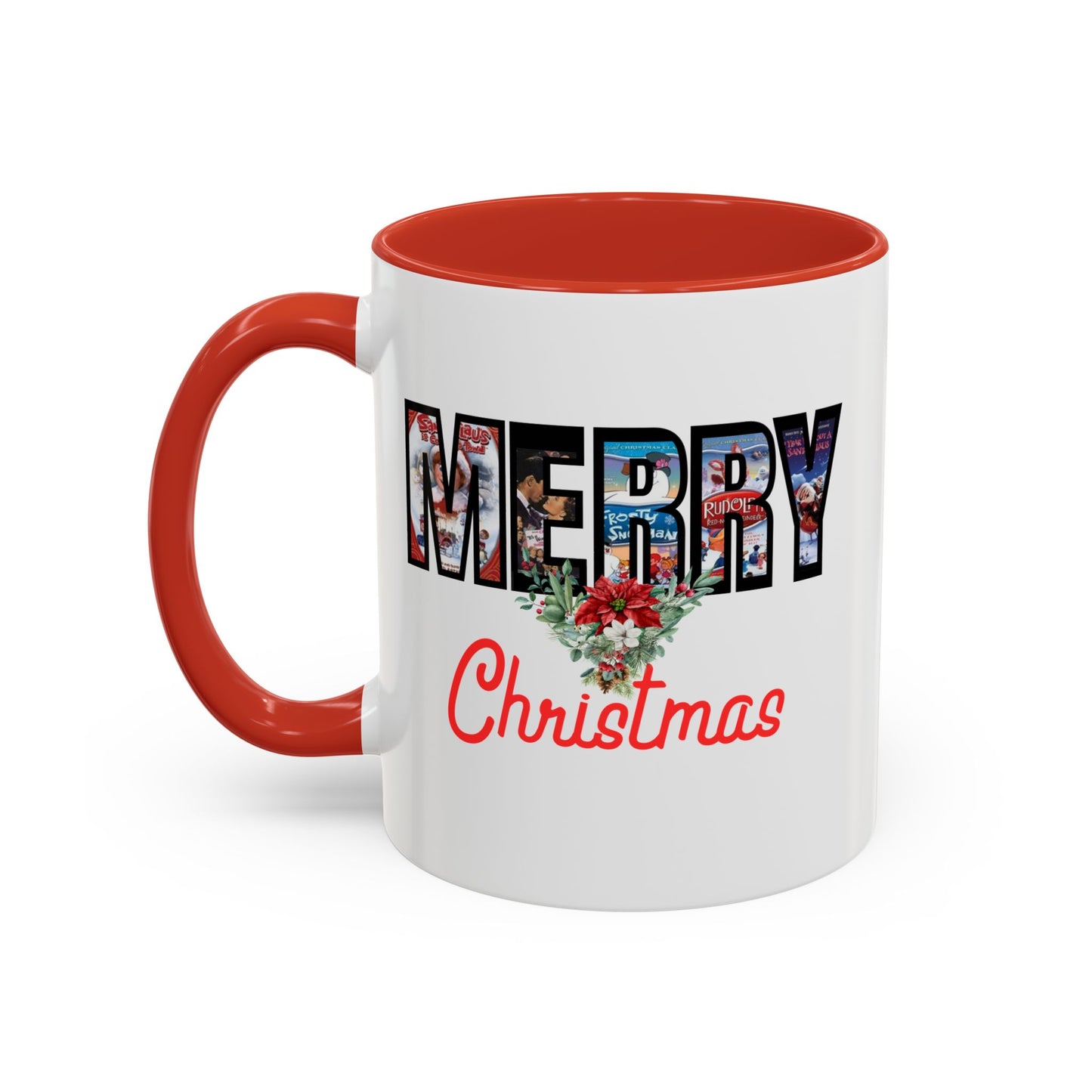 Merry Christmas Home Sweet Home Gift | 11oz | 15oz | White Color Rimmed Mug | Girl Soccer Player