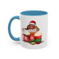 Yippee Ki Yay Home Sweet Home Gift | 11oz | 15oz | White Color Rimmed Mug | Girl Soccer Player