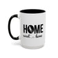 Sports Fan Home Sweet Home Gift | 11oz | 15oz | White Color Rimmed Mug