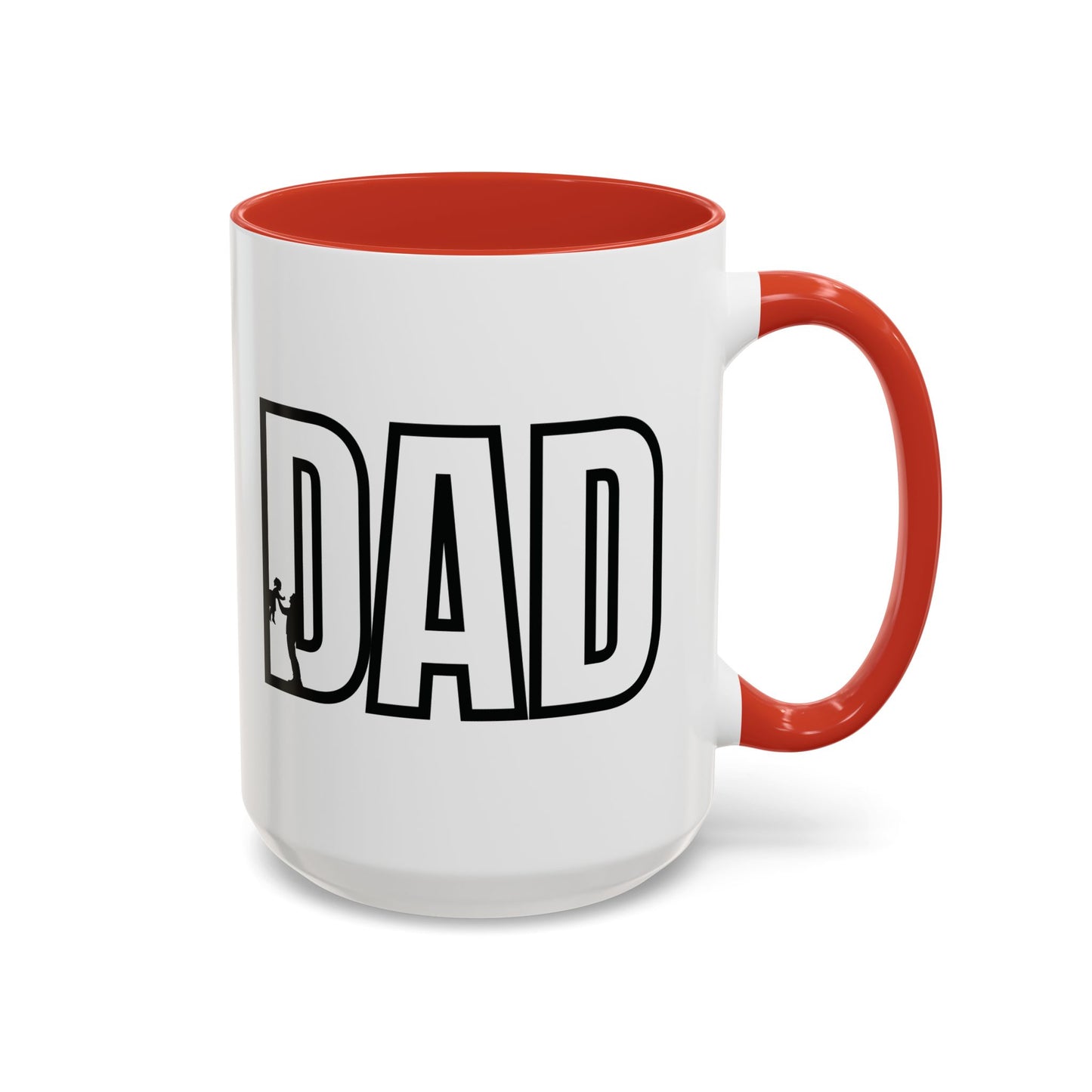 Unique Dad Father's Day Gift | White 11oz Color Rimmed Mug