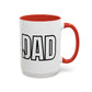 Unique Dad Father's Day Gift | White 11oz Color Rimmed Mug