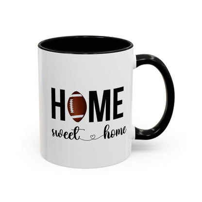 Football Player Home Sweet Home Gift | 11oz | 15oz | White Color Rimmed Mug