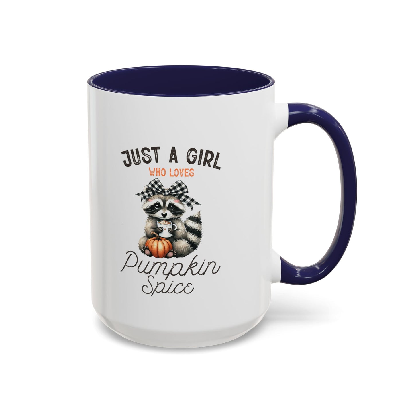 Girl Loves Pumpkin Spice Home Sweet Home Gift | 11oz | 15oz | White Color Rimmed Mug | Girl Soccer Player