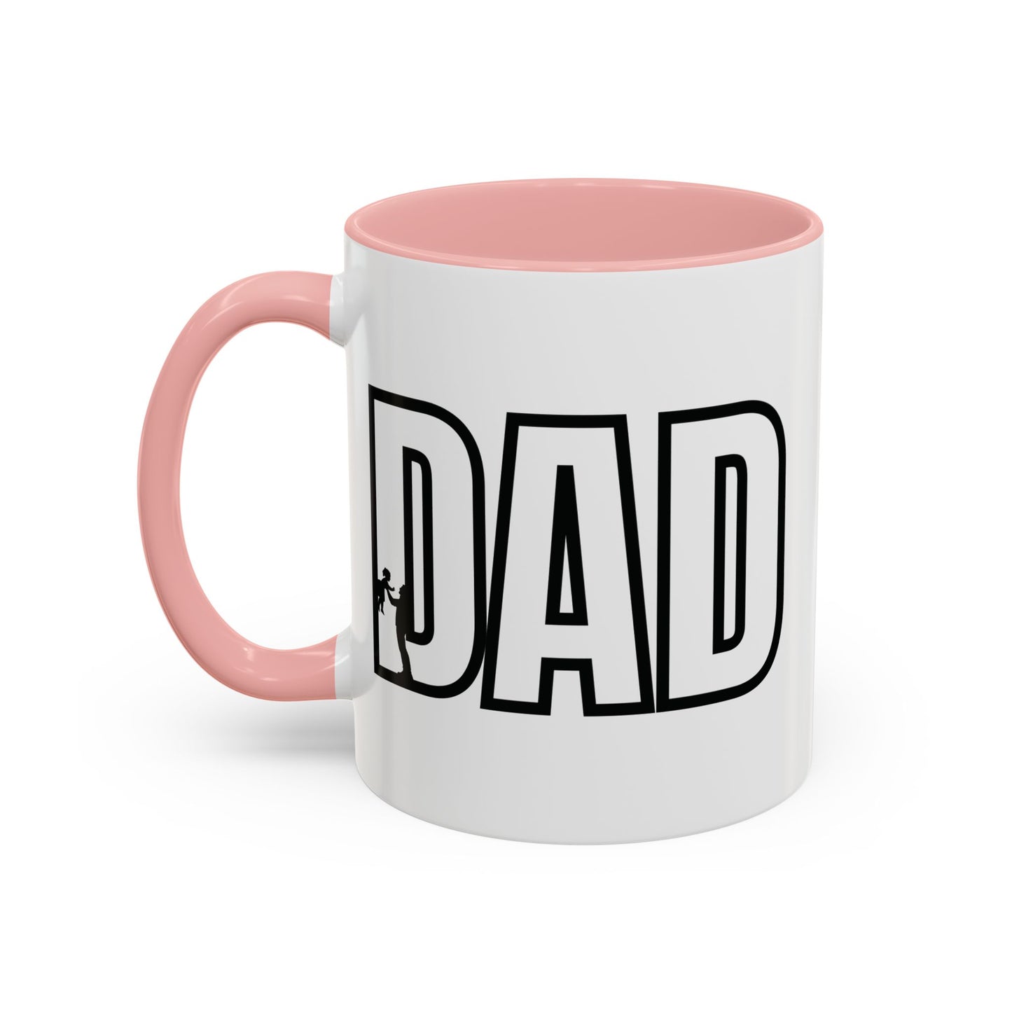 Unique Dad Father's Day Gift | White 11oz Color Rimmed Mug