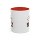 Merry Christmas Home Sweet Home Gift | 11oz | 15oz | White Color Rimmed Mug | Girl Soccer Player