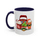 Merry Christmas Home Sweet Home Gift | 11oz | 15oz | White Color Rimmed Mug | Girl Soccer Player