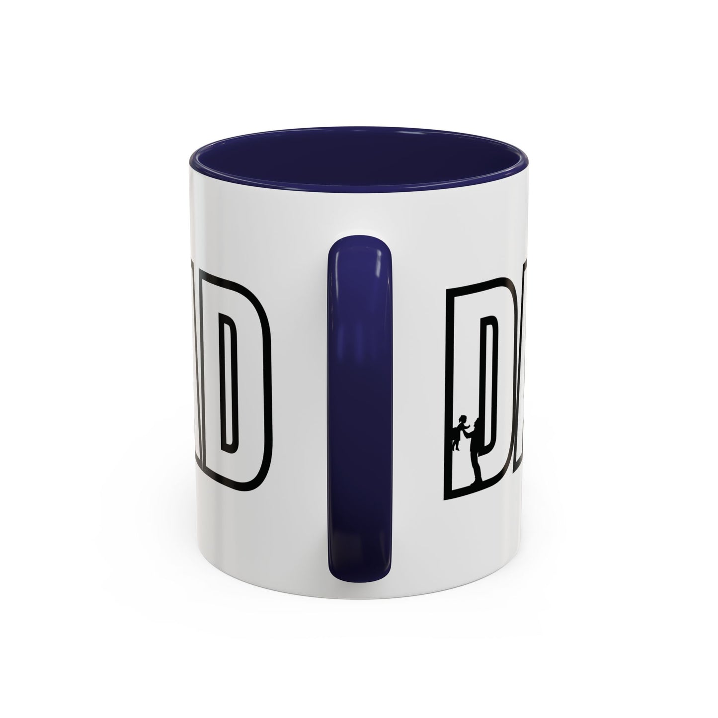 Unique Dad Father's Day Gift | White 11oz Color Rimmed Mug