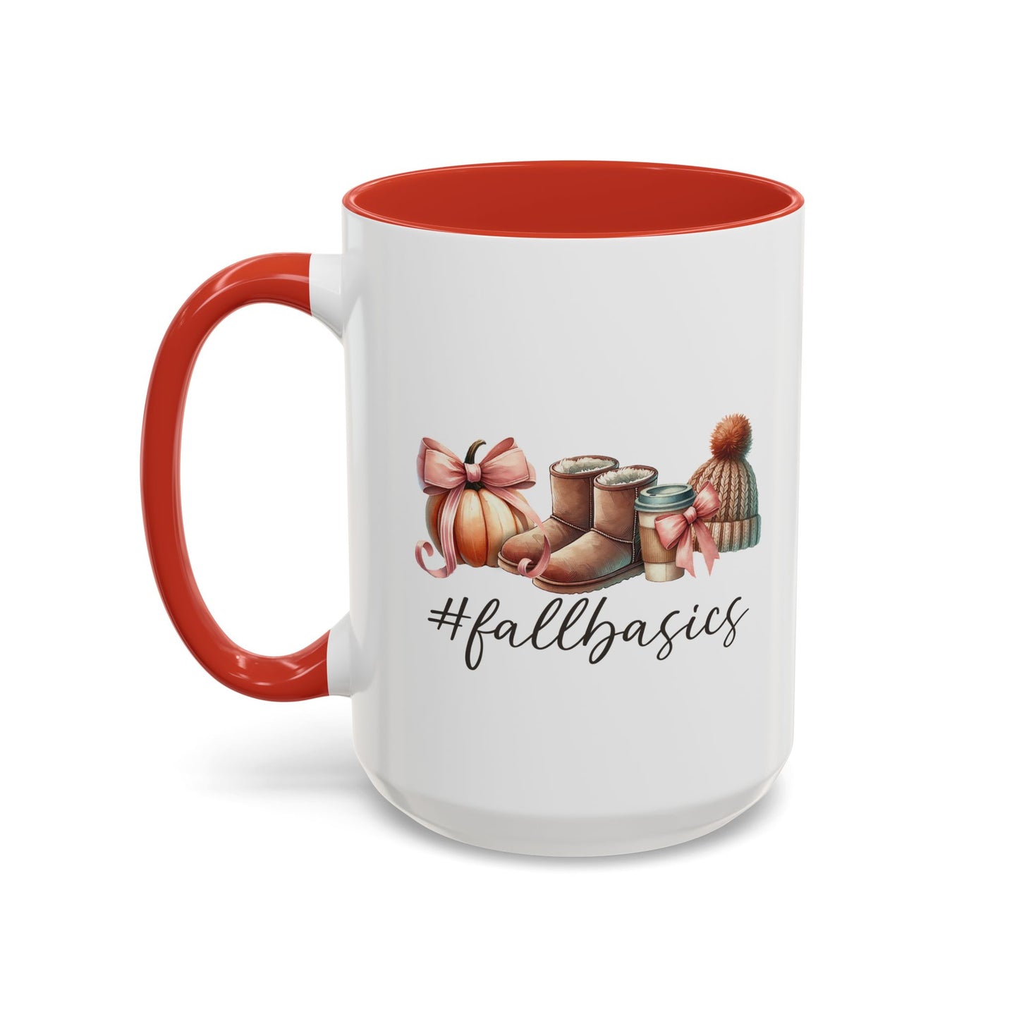 Fall Basics for a Cozy Season Home Sweet Home Gift | 11oz | 15oz | White Color Rimmed Mug