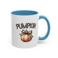 Pumpkin Home Sweet Home Gift | 11oz | 15oz | White Color Rimmed Mug | Girl Soccer Player