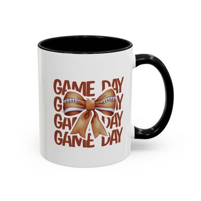 Game Day Home Sweet Home Gift | 11oz | 15oz | White Color Rimmed Mug | Girl Soccer Player