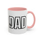 Unique Dad Father's Day Gift | White 11oz Color Rimmed Mug