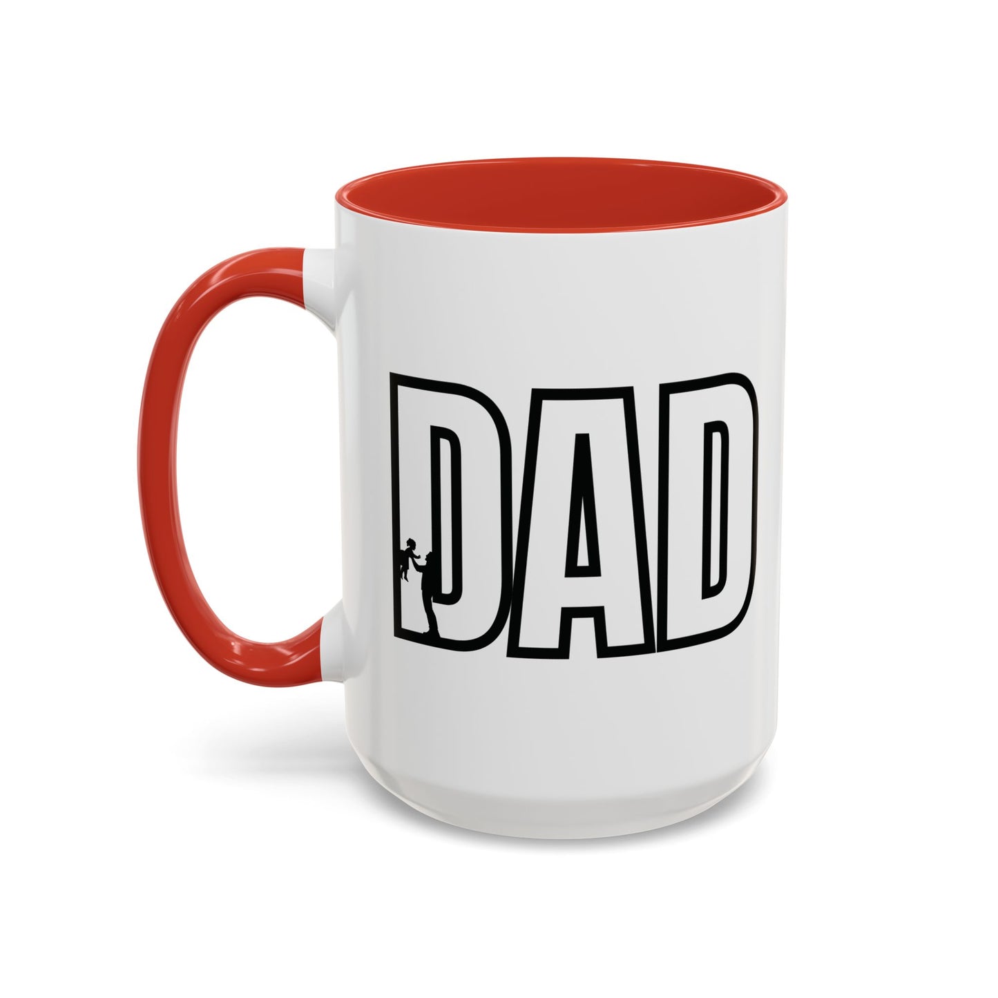 Unique Dad Father's Day Gift | White 11oz Color Rimmed Mug