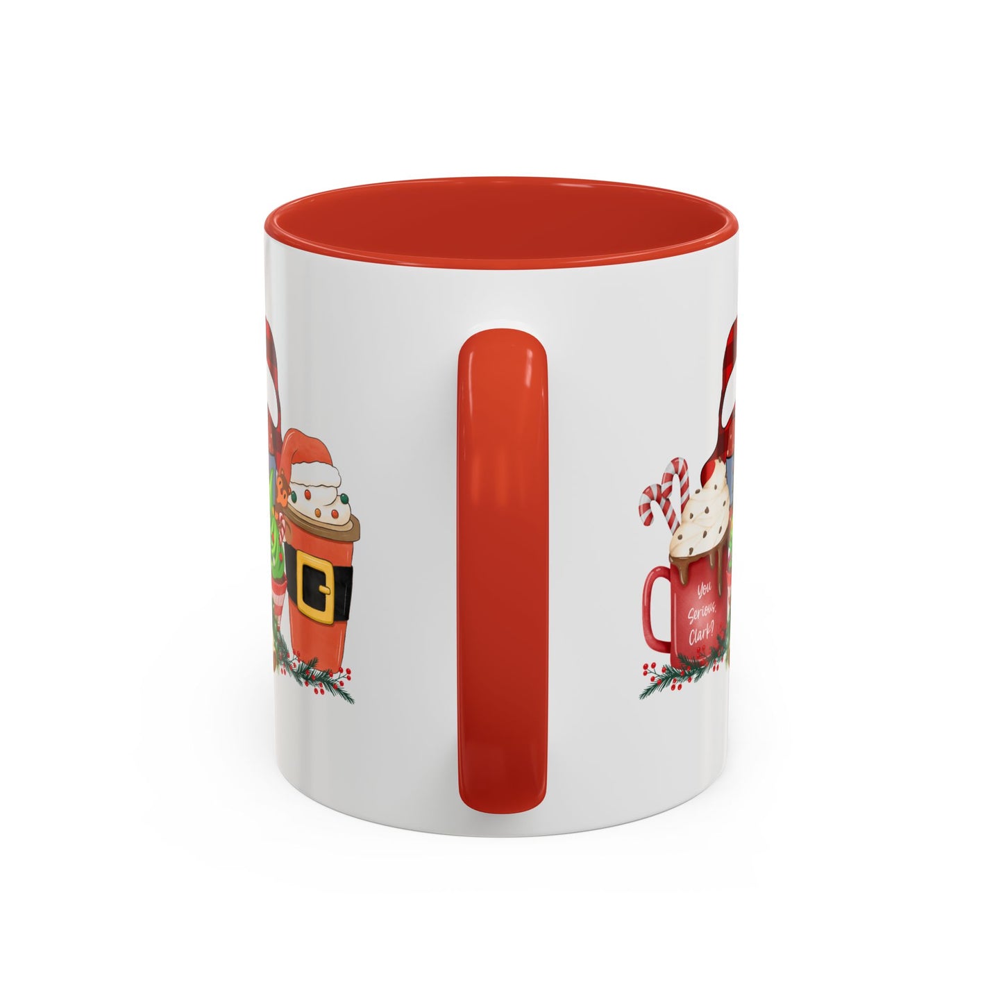 Merry Christmas Home Sweet Home Gift | 11oz | 15oz | White Color Rimmed Mug | Girl Soccer Player