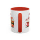 Merry Christmas Home Sweet Home Gift | 11oz | 15oz | White Color Rimmed Mug | Girl Soccer Player