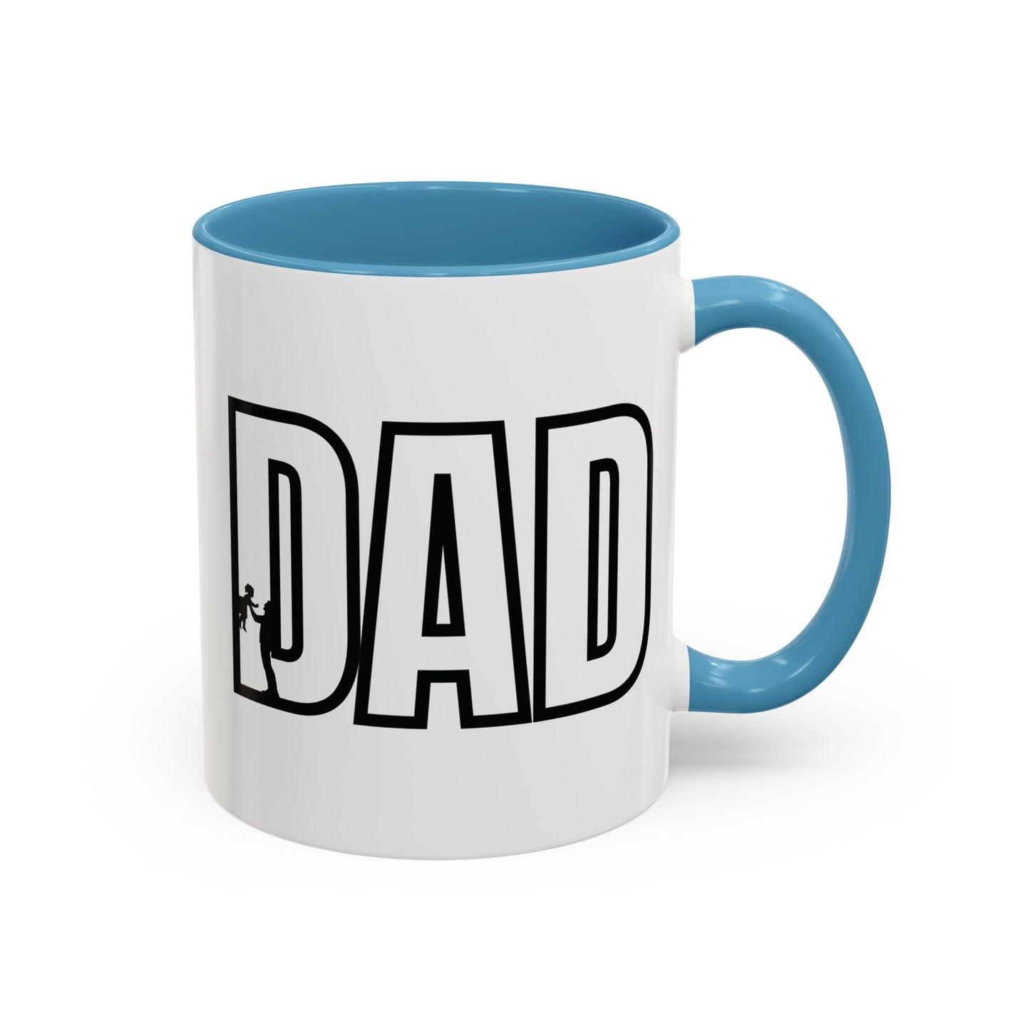 Unique Dad Father's Day Gift | White 11oz Color Rimmed Mug