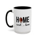 Football Player Home Sweet Home Gift | 11oz | 15oz | White Color Rimmed Mug