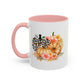 Flowers Home Sweet Home Gift | 11oz | 15oz | White Color Rimmed Mug | Girl Soccer Player