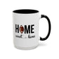 Football Player Home Sweet Home Gift | 11oz | 15oz | White Color Rimmed Mug