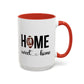 Football Player Home Sweet Home Gift | 11oz | 15oz | White Color Rimmed Mug