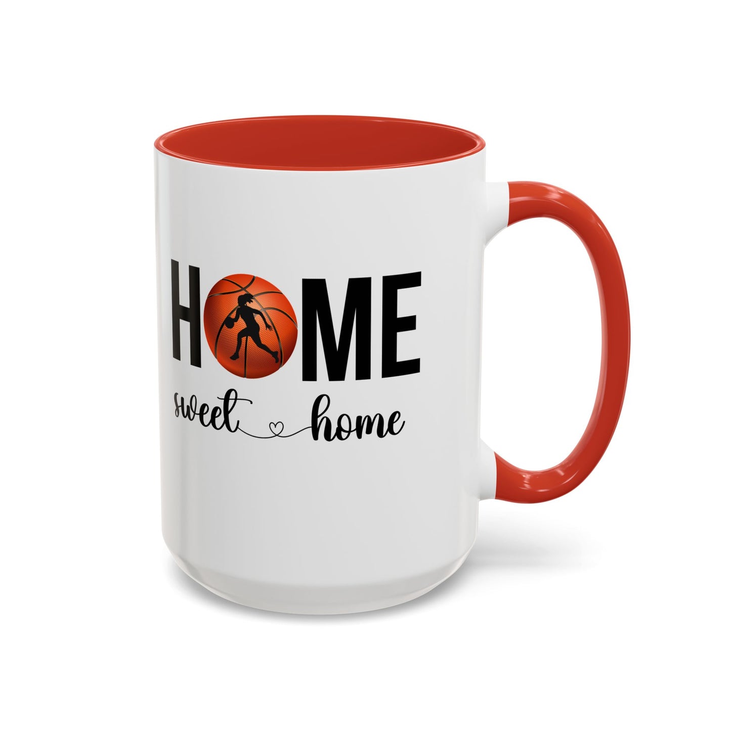 Bake, Sip Hot Cocoa and  Home Sweet Home Gift | 11oz | 15oz | White Color Rimmed Mug