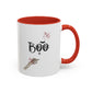 Boo Home Sweet Home Gift | 11oz | 15oz | White Color Rimmed Mug | Girl Soccer Player