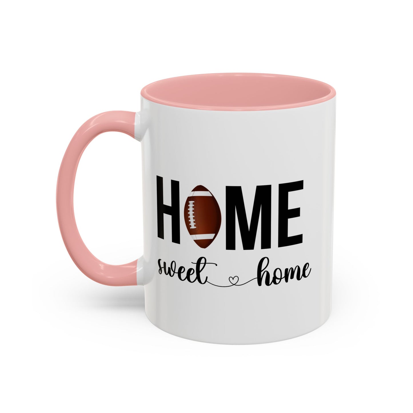 Football Player Home Sweet Home Gift | 11oz | 15oz | White Color Rimmed Mug