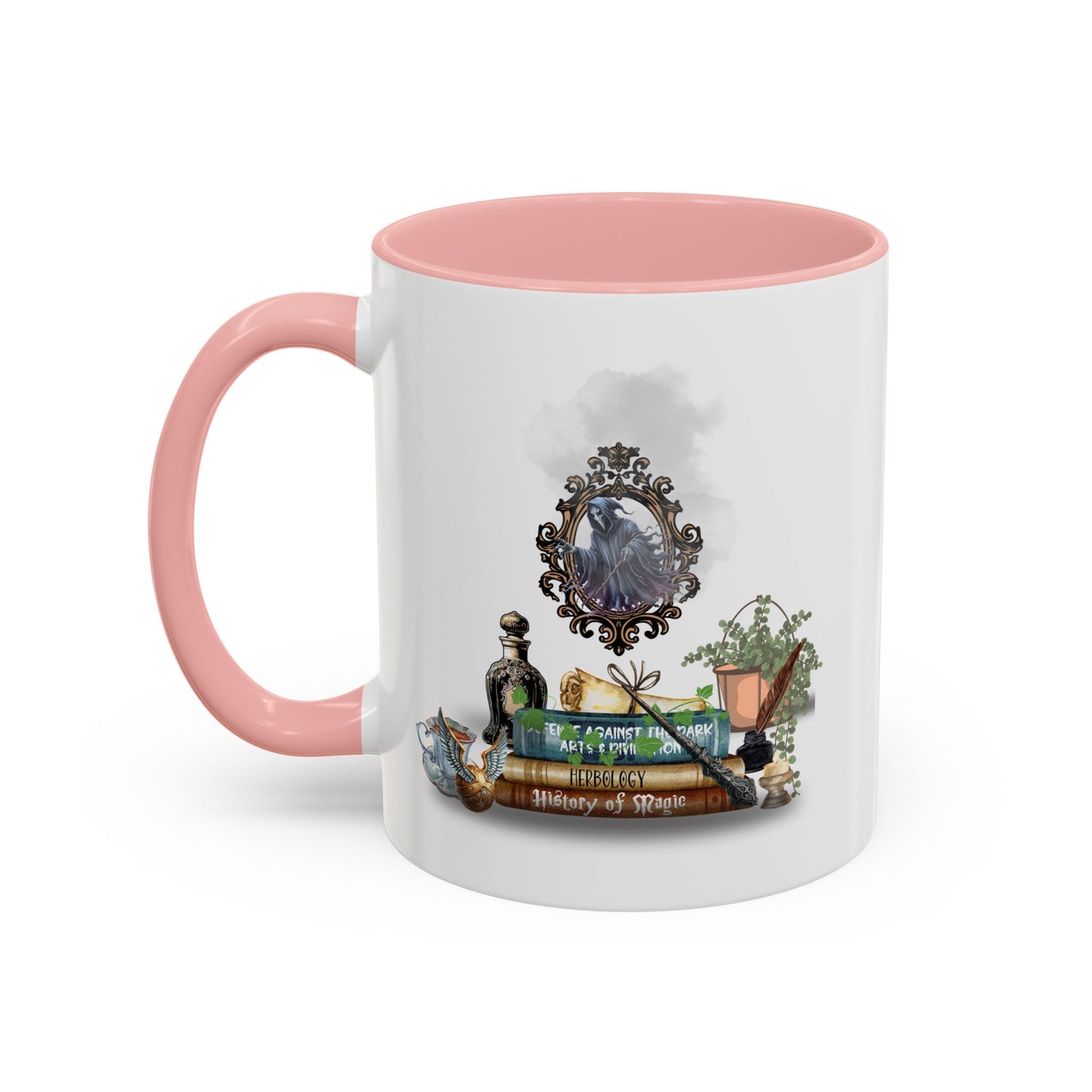 Witches Books Home Sweet Home Gift | 11oz | 15oz | White Color Rimmed Mug | Girl Soccer Player