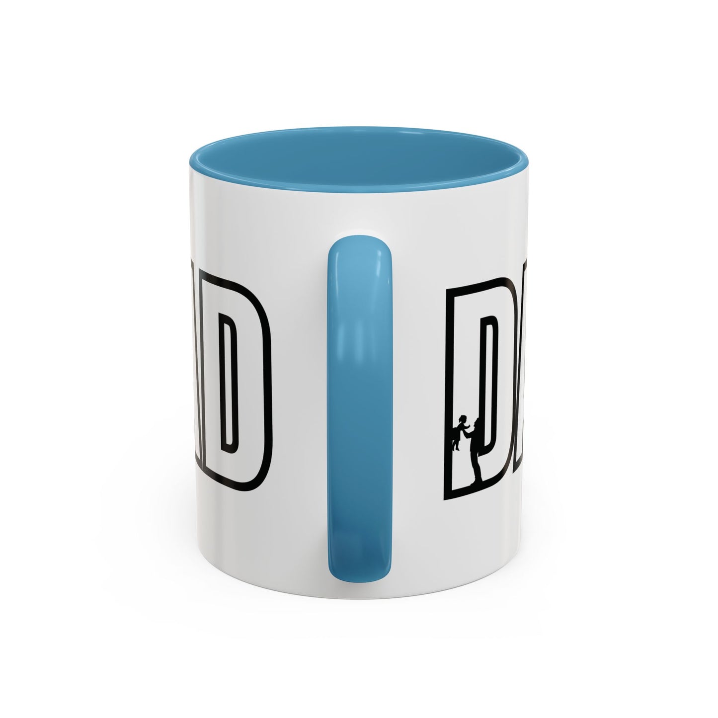 Unique Dad Father's Day Gift | White 11oz Color Rimmed Mug