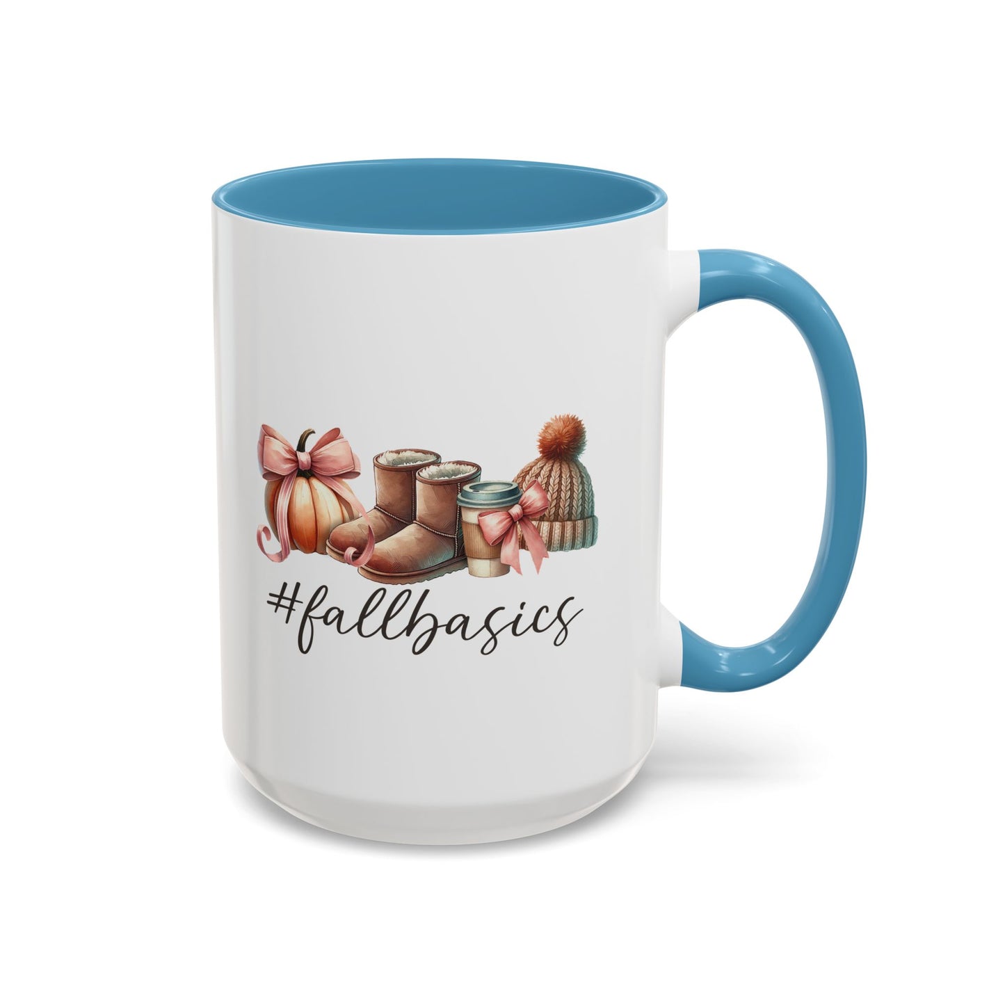 Fall Basics for a Cozy Season Home Sweet Home Gift | 11oz | 15oz | White Color Rimmed Mug