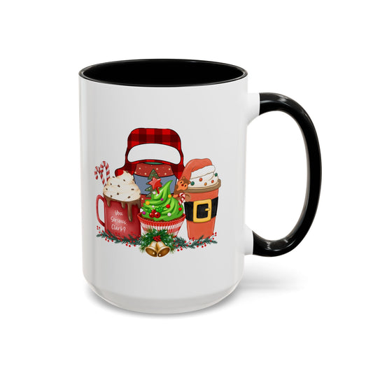 Merry Christmas Home Sweet Home Gift | 11oz | 15oz | White Color Rimmed Mug | Girl Soccer Player