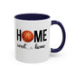 Bake, Sip Hot Cocoa, and Home Sweet Home Gift | 11oz | 15oz | White Color Rimmed Mug