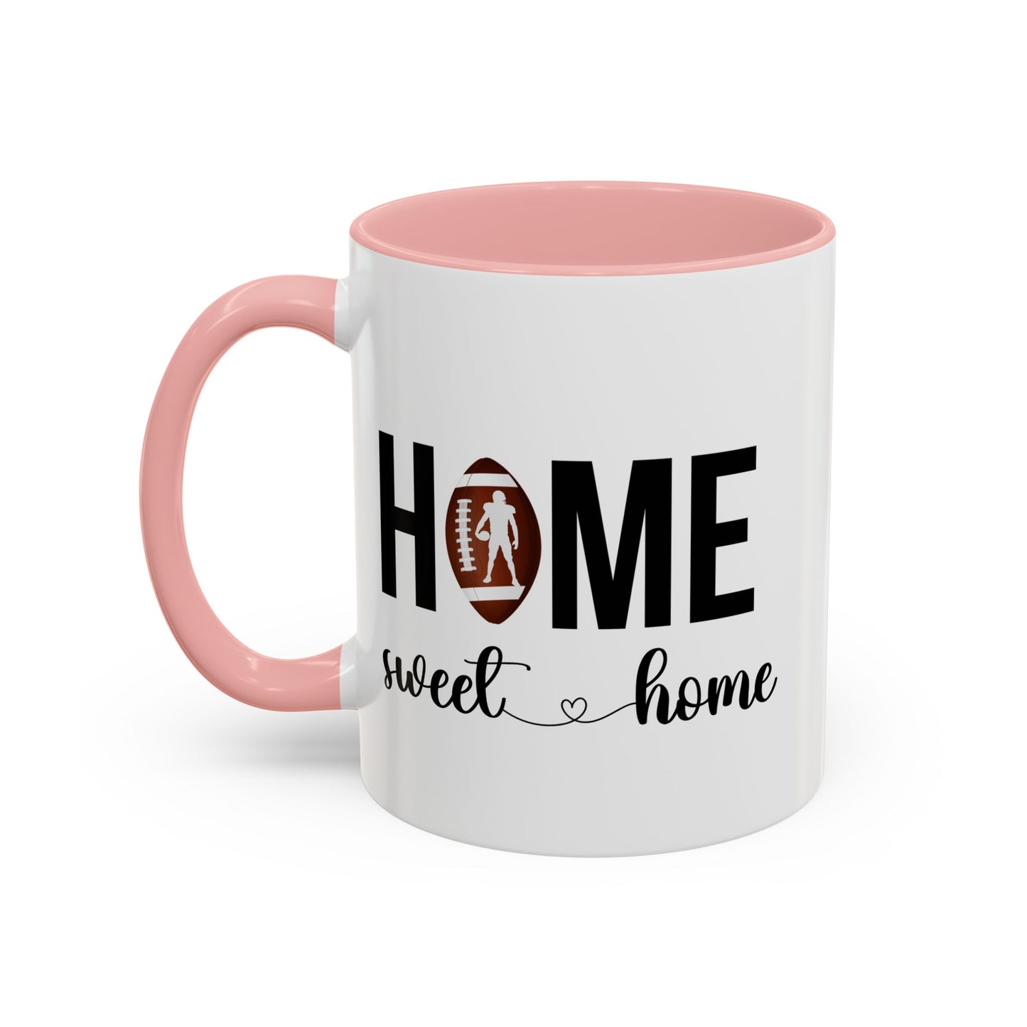 Football Player Home Sweet Home Gift | 11oz | 15oz | White Color Rimmed Mug