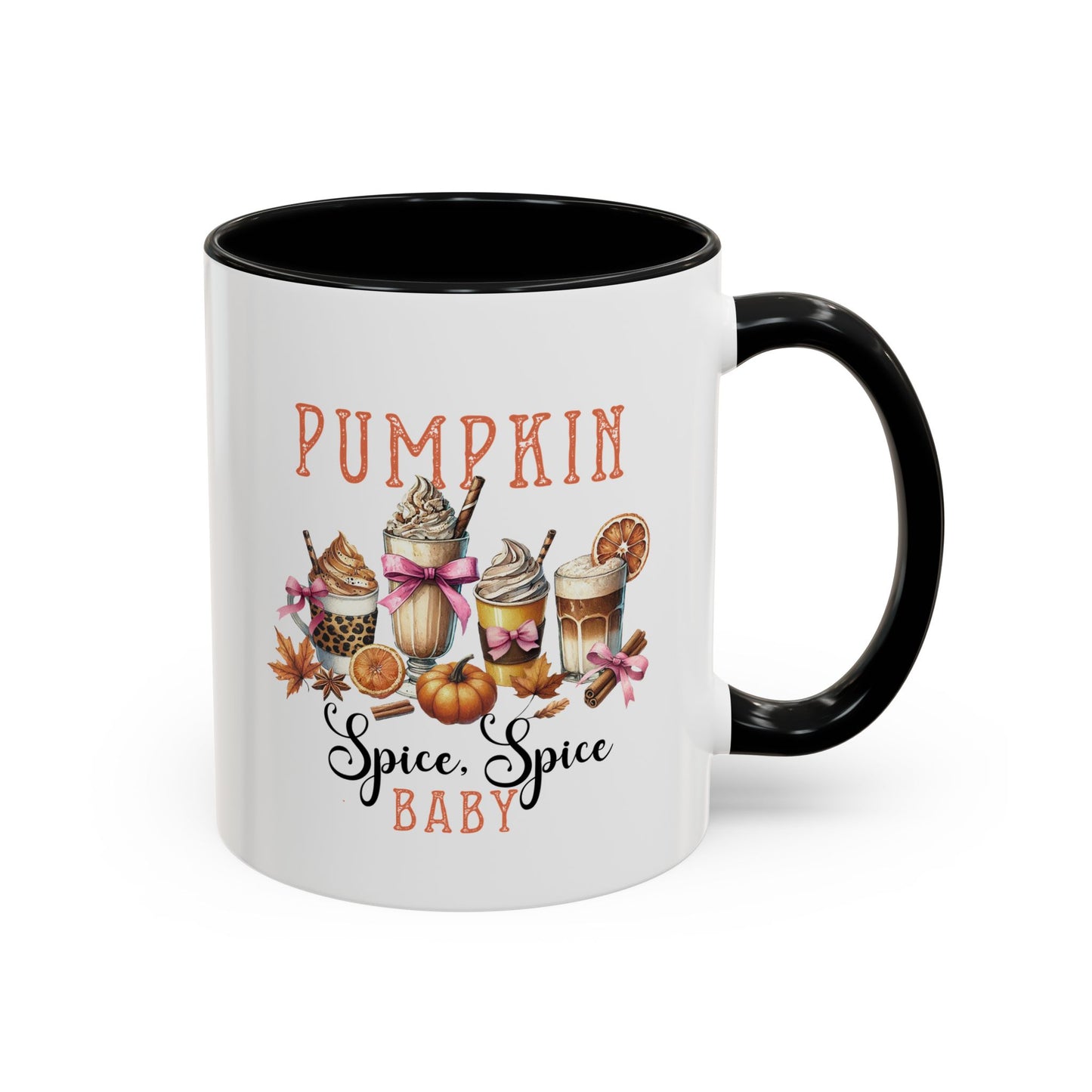 Pumpkin Spice Baby Home Sweet Home Gift | 11oz | 15oz | White Color Rimmed Mug