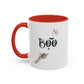 Boo Home Sweet Home Gift | 11oz | 15oz | White Color Rimmed Mug | Girl Soccer Player