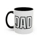 Unique Dad Father's Day Gift | White 11oz Color Rimmed Mug