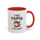 Cutest Pumpkin In The Patch Home Sweet Home Gift | 11oz | 15oz | White Color Rimmed Mug | Girl Soccer Player