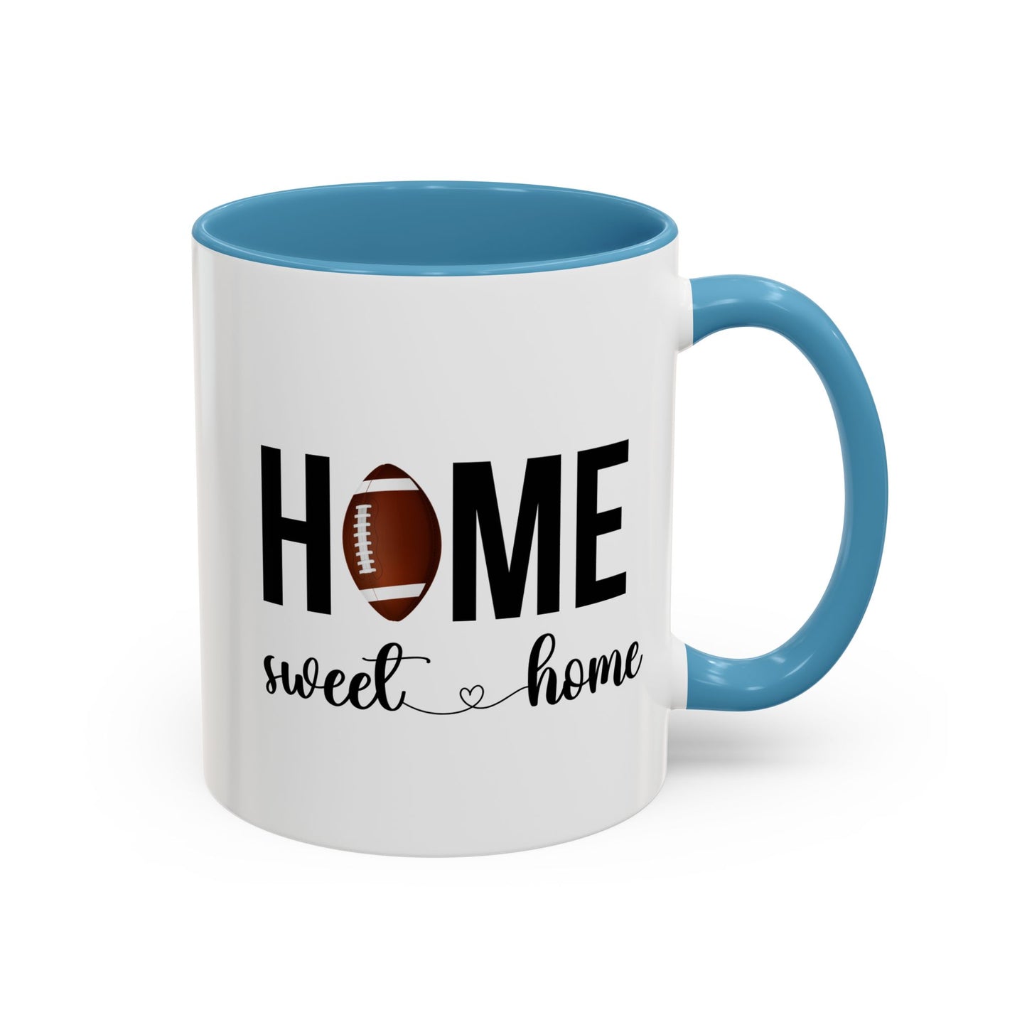 Football Player Home Sweet Home Gift | 11oz | 15oz | White Color Rimmed Mug