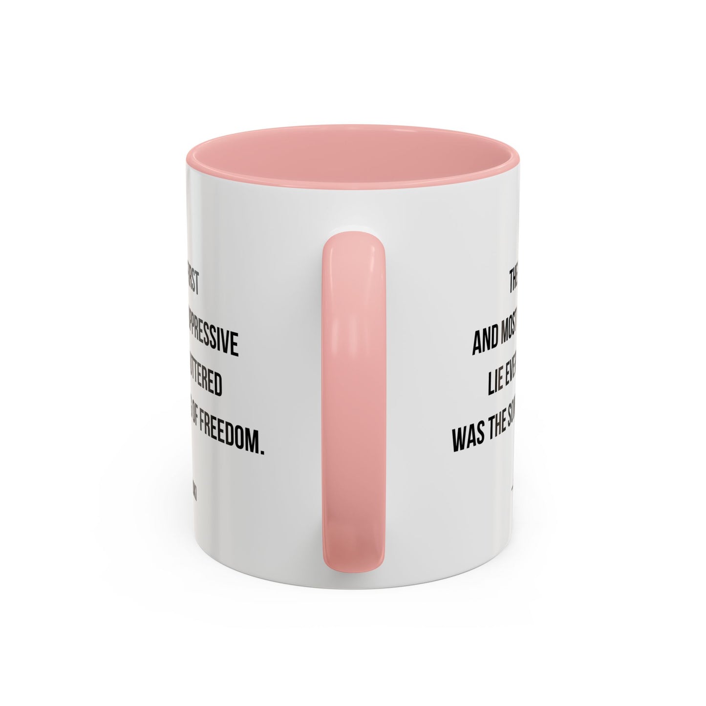 Freedom Home Sweet Home Gift | 11oz | 15oz | White Color Rimmed Mug | Girl Soccer Player