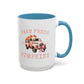 Farm Fresh Pumpkins Home Sweet Home Gift | 11oz | 15oz | White Color Rimmed Mug | Girl Soccer Player