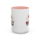 Merry Christmas Home Sweet Home Gift | 11oz | 15oz | White Color Rimmed Mug | Girl Soccer Player