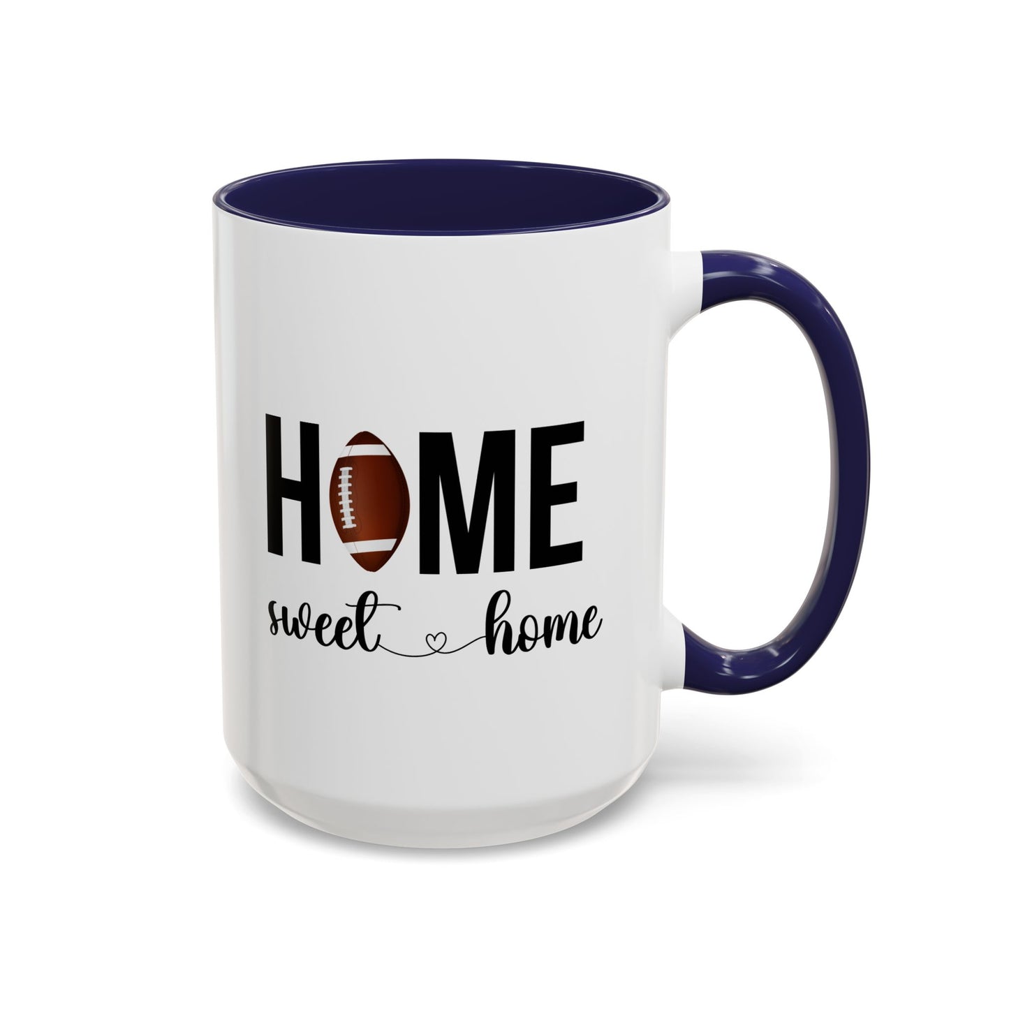 Football Player Home Sweet Home Gift | 11oz | 15oz | White Color Rimmed Mug