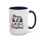 Merry Christmas Home Sweet Home Gift | 11oz | 15oz | White Color Rimmed Mug | Girl Soccer Player