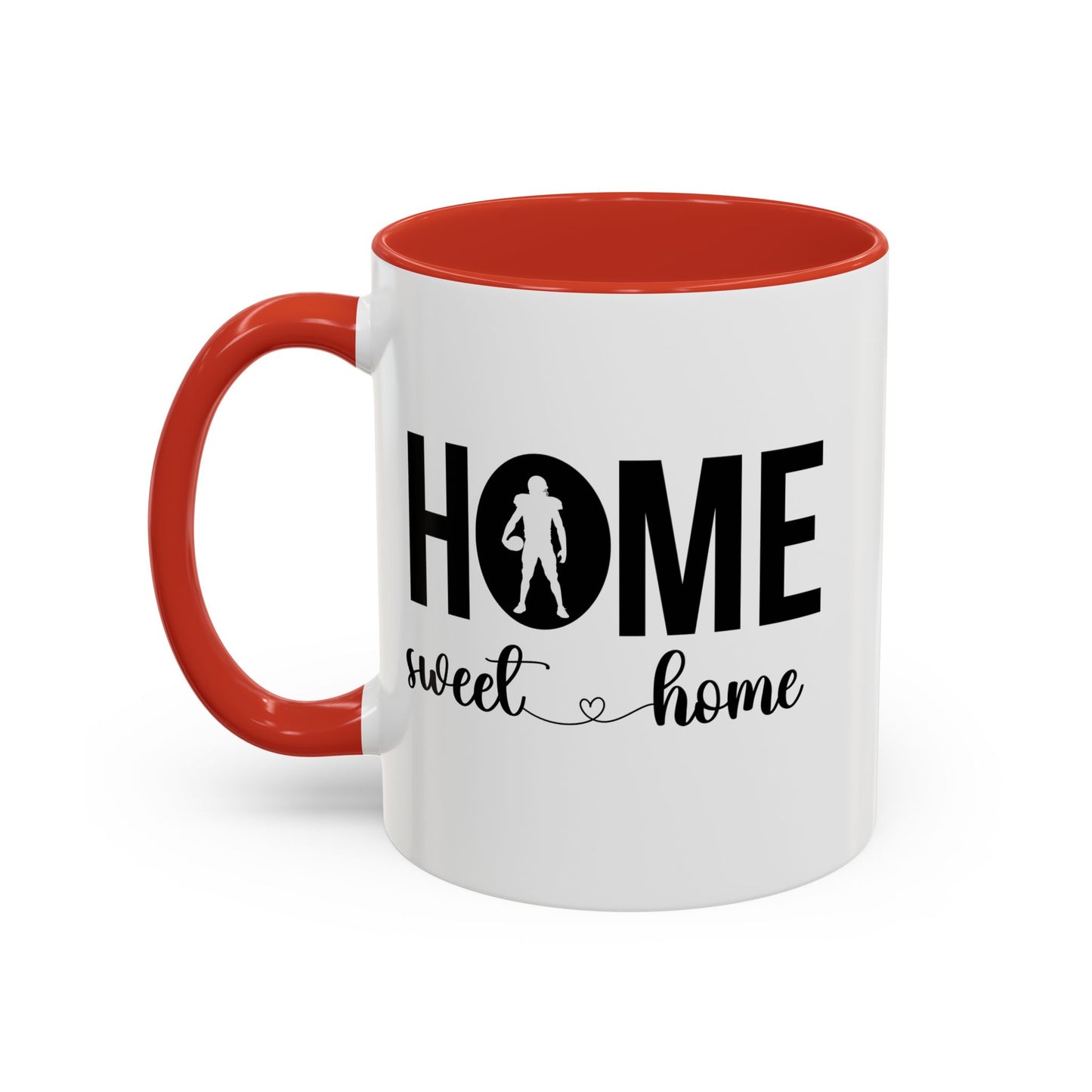 Football Player Home Sweet Home Gift | 11oz | 15oz | White Color Rimmed Mug