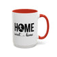 Male Soccer Player Home Sweet Home | Sports | Soccer | Housewarming | 15oz | 11oz White Mug | Color Rimmed