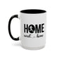 Male Soccer Player Home Sweet Home | Sports | Soccer | Housewarming | 15oz | 11oz White Mug | Color Rimmed